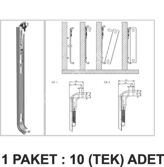 Yaylı Radyatör Konsolu - 60 Cm Yükseklik Panel İçin Montaj Askısı 1 adet PAKET 10 Li