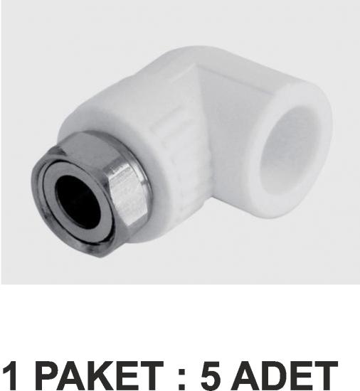 PP-R METAL DİRSEKLİ PRATİK REKOR DN 25 PAKET 5 LU